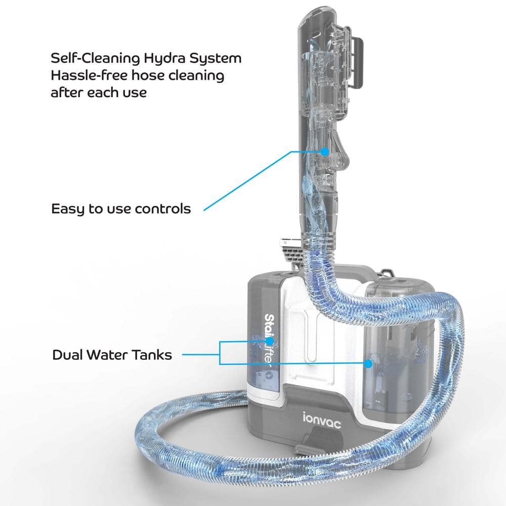 Ionvac Gray Portable Carpet and Upholstery Steamer Cleaner