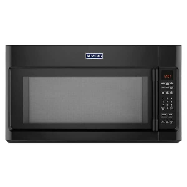 Maytag 30 in. W 2.0 cu. ft. Over the Range Microwave in Black with Sensor Cooking
