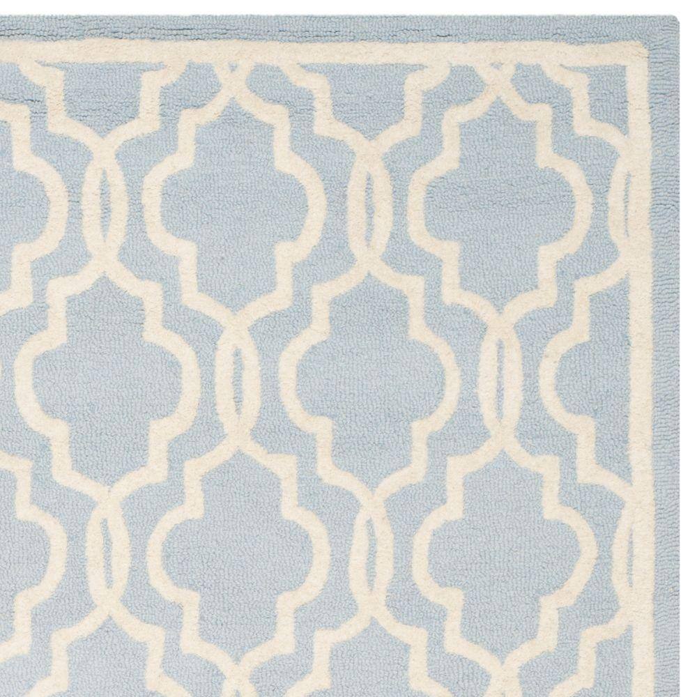 Ivory Hand-Tufted Wool 8' x 10' Rectangular Rug