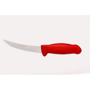 NIREY 5 in. Stainless Steel HCR 56-Trimming Knife with Red Handle