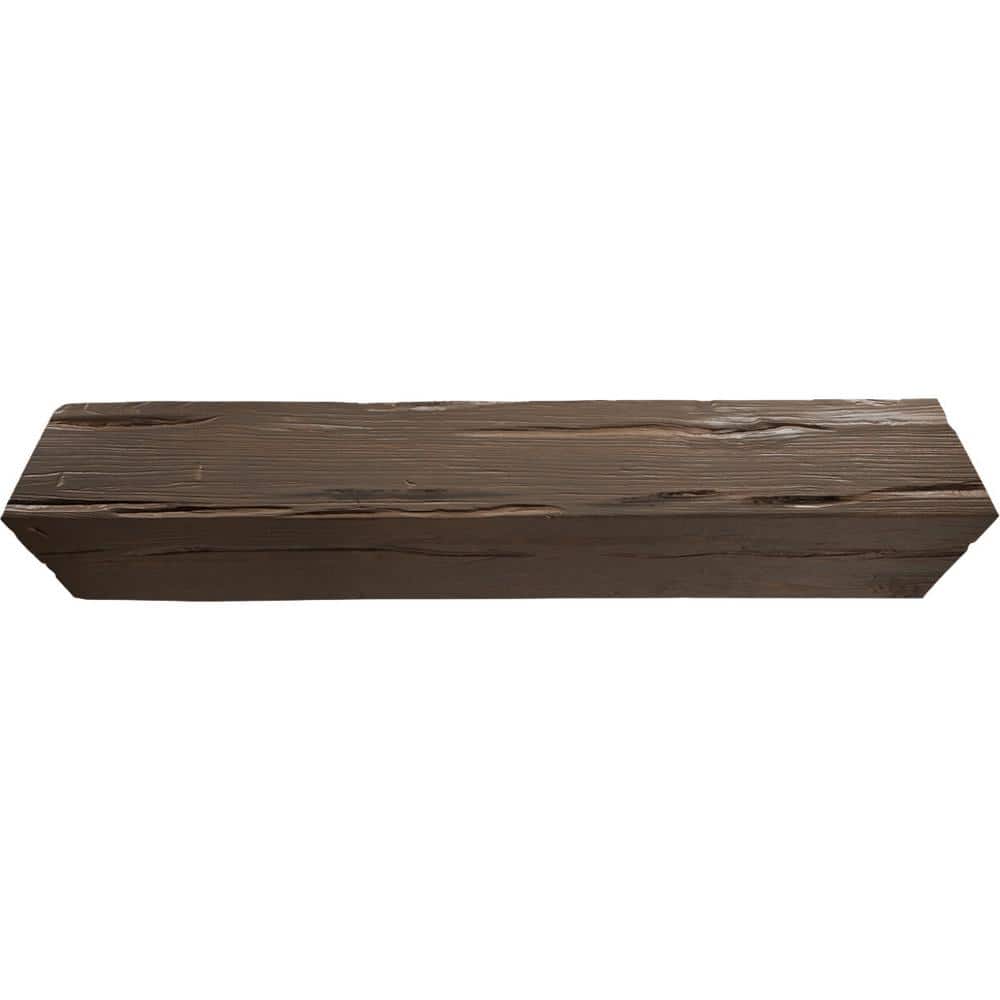 Cedar Bark Faux Wood Beam 10"H x 4"W x 8'L