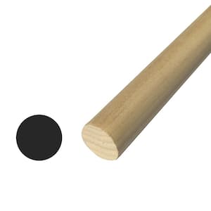 1-1/2 in. H x 36 in. L Hardwood Round Dowel (Pink) Pack (2-Pack)