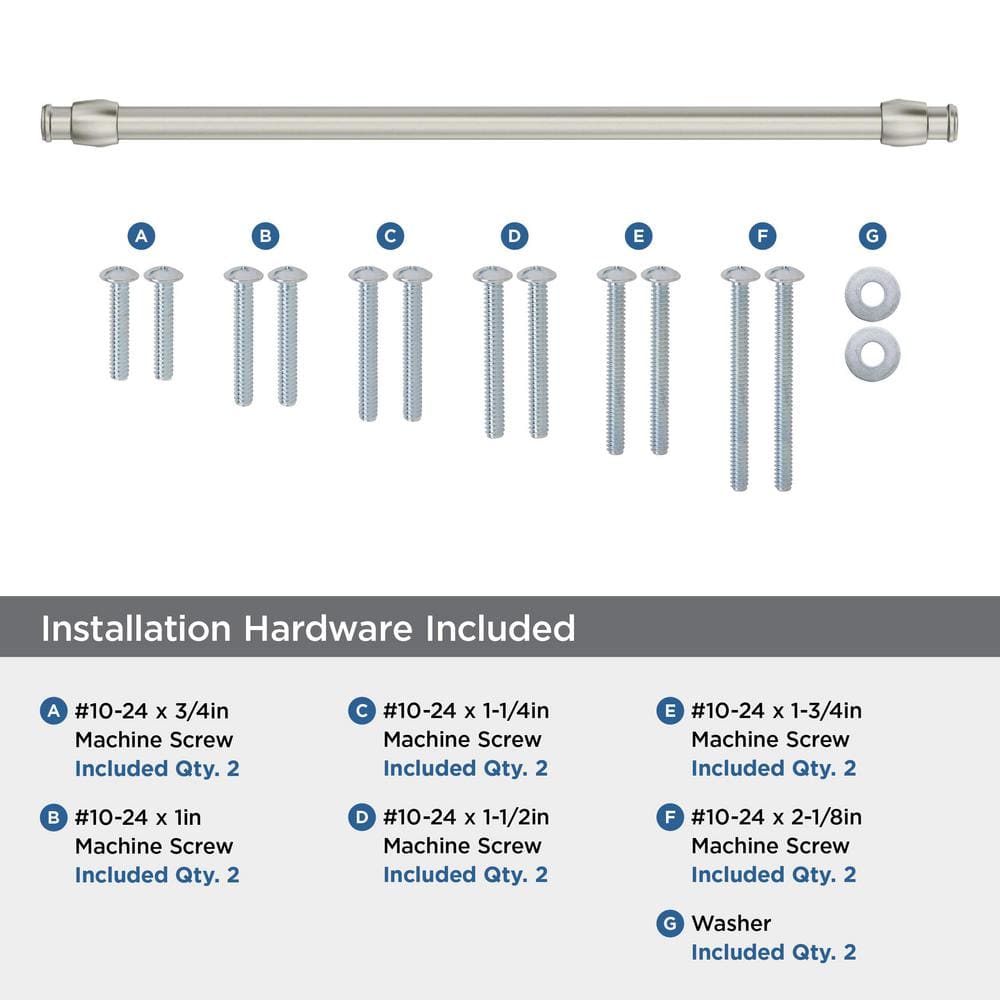 Winsome 18-inch Brushed Satin Nickel Appliance Pull with Mounting Hardware