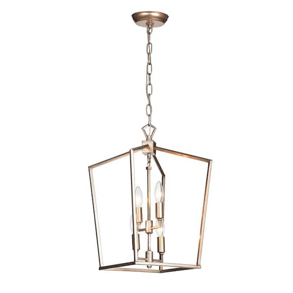 Warehouse of Tiffany Maiara 4-Light Light Brown Chandelier with Metal