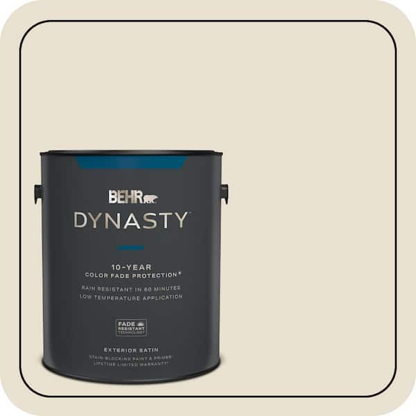 BEHR DYNASTY 1 gal. #BXC-11 Ibis Satin Enamel Exterior Stain-Blocking Paint & Primer