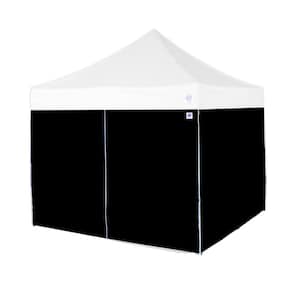 10 ft. Black Sidewalls, 4-Pack (Includes 1 Mid-Zip Wall),Fits E-Z UP 10 ft. x 10 ft. Straight Leg Shelters(Not Included)