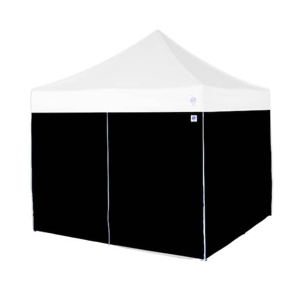 E-Z UP 10 ft. Black Sidewalls, 4-Pack (Includes 1 Mid-Zip Wall),Fits E-Z UP 10 ft. x 10 ft. Straight Leg Shelters(Not Included)