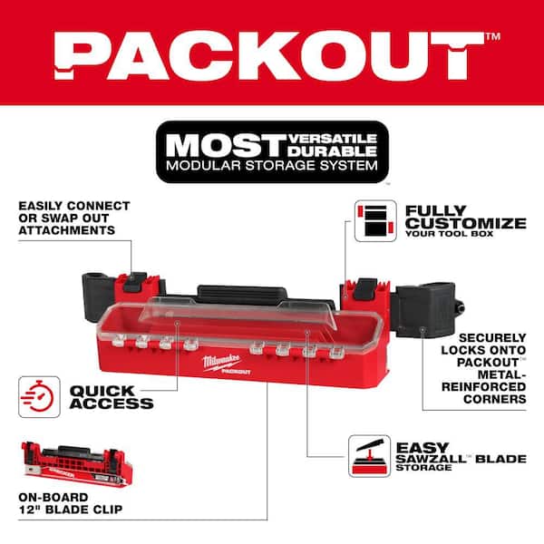 Milwaukee PACKOUT Tool Box Accessory Case Attachment 48-22-8612