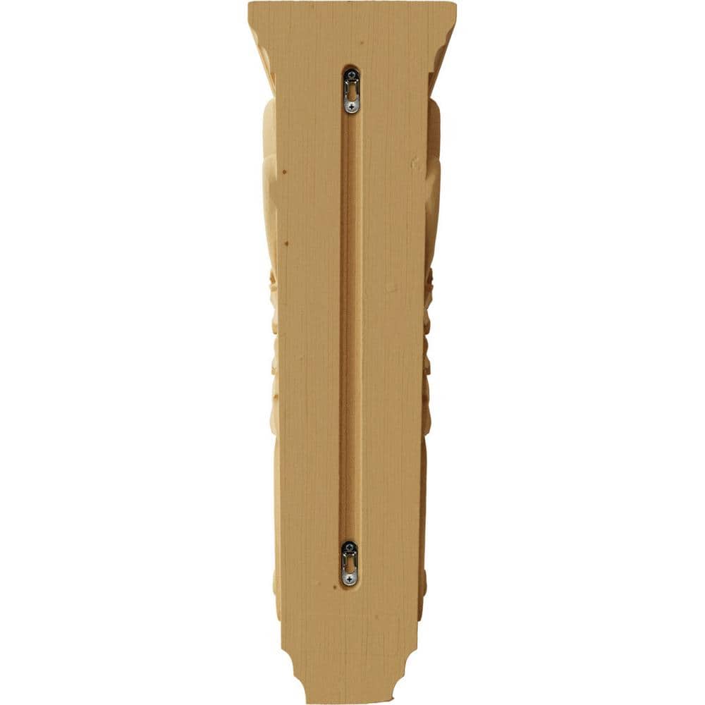 Alder Wood Acanthus Corbel 22" Height