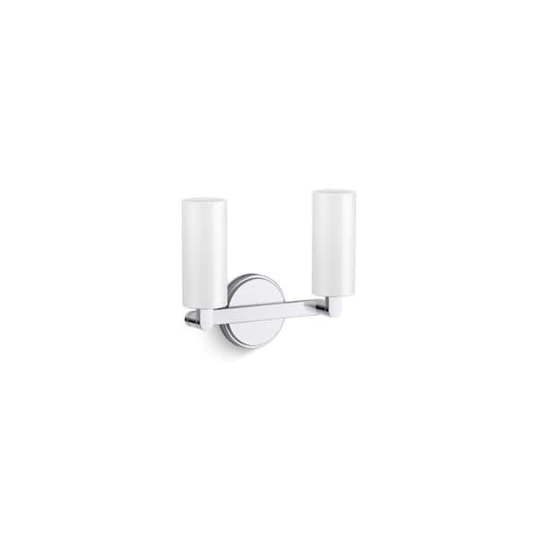 KOHLER Crue 2-Light Polished Chrome Wall Sconce