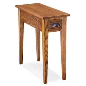 10 in. W x 4 in. D Candleglow Rectangle Wood Narrow Side Table with 1-Drawer, Wooden Top