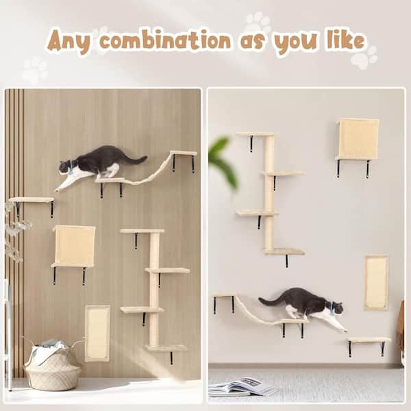 PETKABOO Cat Shelves And Perches For Wall, Cat Wall Shelves, Cat Wall