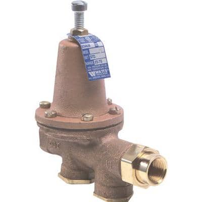 Watts Lead Free Brass Water Pressure Reducing Valve 3/4 in. FIP x 3/4 in. FIP, Adjustable Pressure Range 25-75 PSI