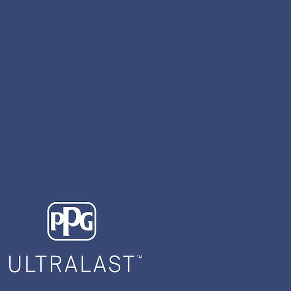 PPG UltraLast 1 gal. #PPG1166-7 Daring Indigo Semi-Gloss Interior Paint and Primer