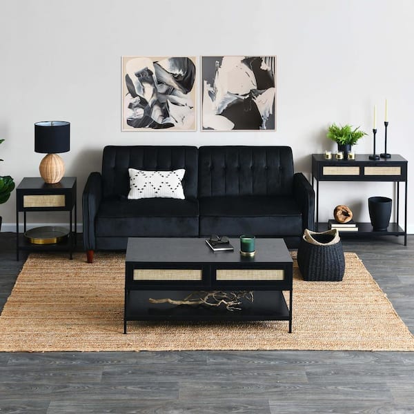 Modern Black Living Room Furniture Simple Modern Particle Board