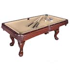 Augusta 8 ft. Non-Slate Pool Table in Walnut Finish