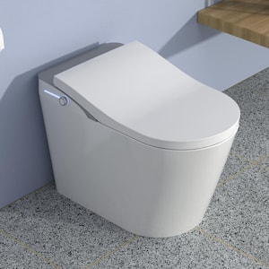 Elongated Bidet Toilet 1.28 GPF in White with Heated, Soft Close