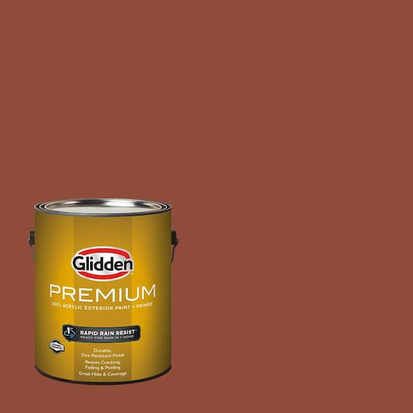 1-gal. Burled Redwood PPG1067-7 Satin Exterior Latex Paint