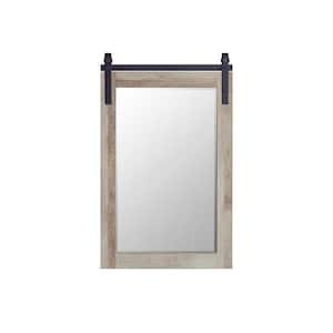 Cortes 24 in. W x 39.4 in. H Rectangular Framed Wall Bathroom Vanity Mirror in Logs