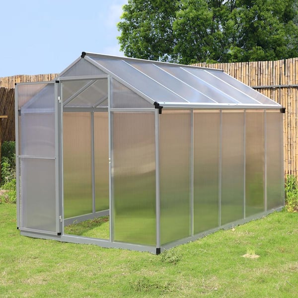 VEIKOUS 6 ft. x 10 ft. WalkIn Garden Greenhouse with Adjustable Roof