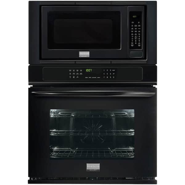 Frigidaire 27 in. Electric Convection Wall Oven with Built-In Microwave in Black