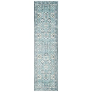 Valencia Alpine/Multi 2 ft. x 8 ft. Border Runner Rug