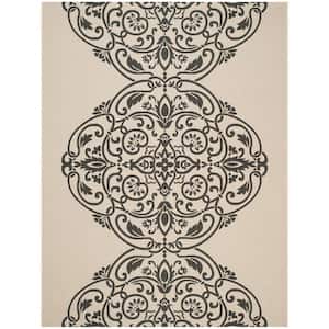 Martha Stewart Silhouette 8 ft. x 11 ft. Floral Indoor/Outdoor Patio  Area Rug