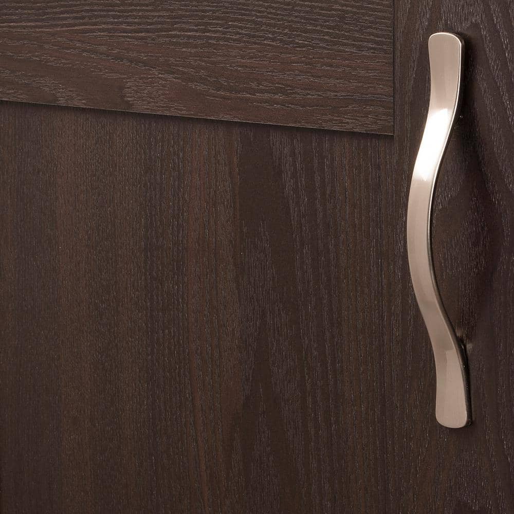 Satin Nickel 7" Modern Arch Cabinet Pull with Mounting Hardware
