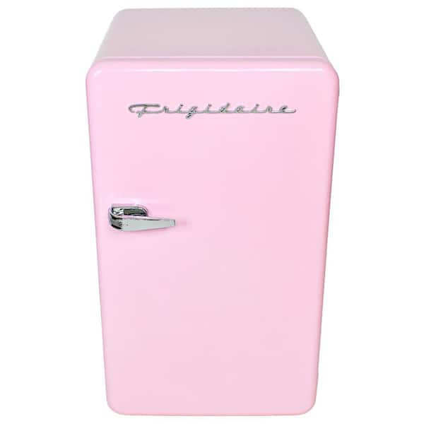 3.2 cu. ft. Mini Retro Fridge in Pink with Freezer