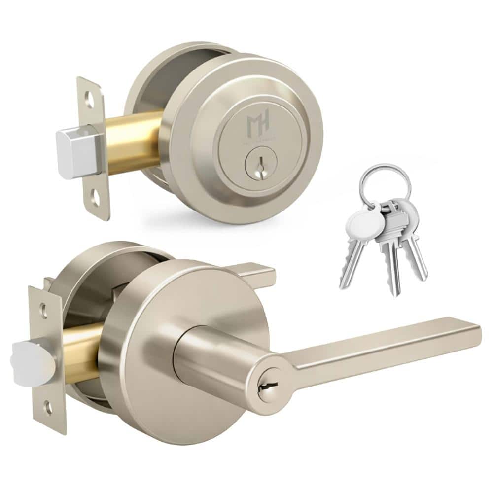 Ralph Entry Door Handle & Deadbolt Lock - 1 Pack Reversible, Satin Nickel price history on PriceWatchPro