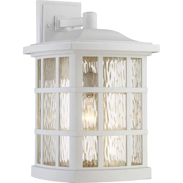 Quoizel Stonington 1-Light White Outdoor Wall Lantern Sconce