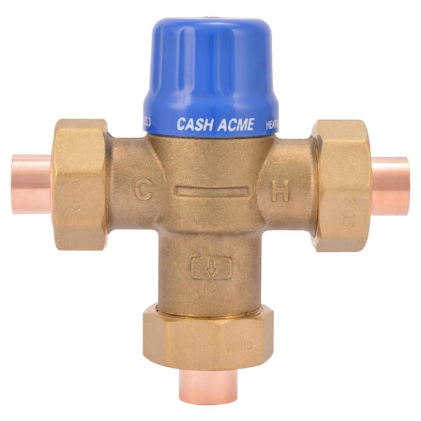 Cash Acme 1/2 in. HG110-D Copper Sweat Thermostatic Mixing Valve