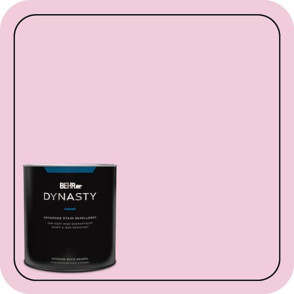 BEHR DYNASTY 1 qt. #P130-1 Piggy Bank Satin Enamel Interior Stain-Blocking Paint and Primer