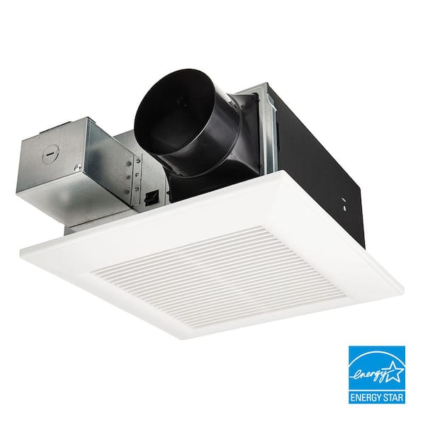 WhisperFit DC Sensor, Pick-A-Flow 50,80,110 CFM, ENERGY STAR Quiet EZ Install Ceiling Bathroom Fan - The Home Depot