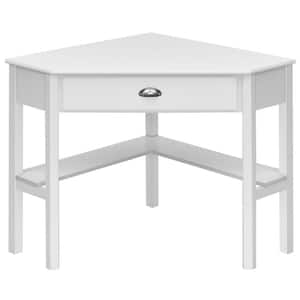 Tribesigns Harold 47 in. White Computer Desk with Hutch, Wood Modern  Writing Desk with 2-Drawers Storage CT-C0263 - The Home Depot