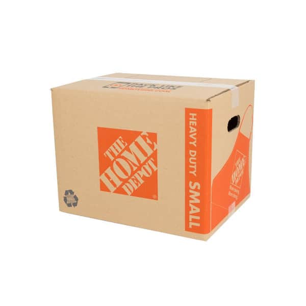 The Home Depot Heavy-Duty Small Moving Box with Handles (16 in. L x 12 in. W x 12 in. D)