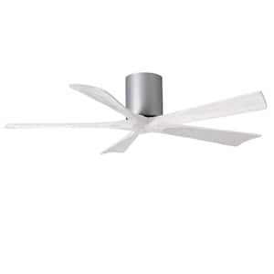 Irene-5H 52 in. Outdoor Nickel Ceiling Fan with Smart Remote Control Included and Mounting Hardware Included