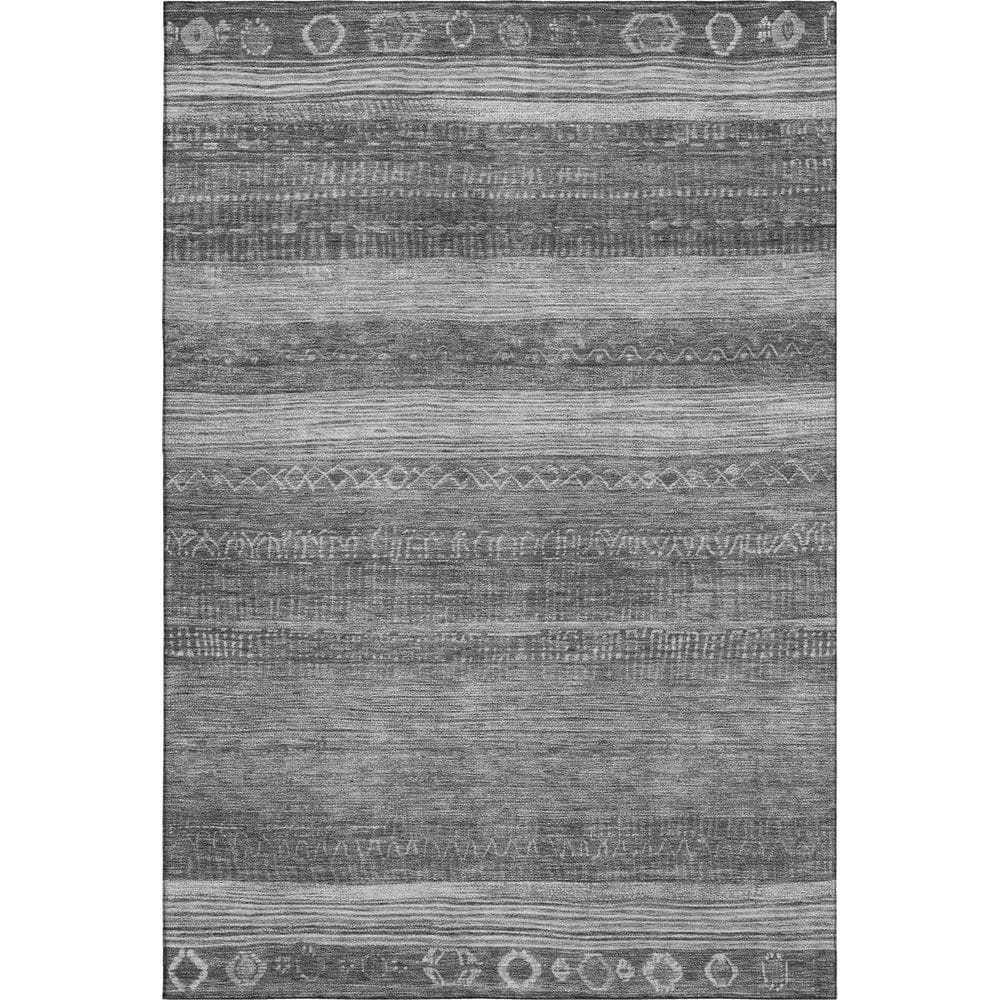 Mayfield Premium Machine Washable Abstract AMF1847 Gray 8 ft. x 10 ft. Area Rug price history on PriceWatchPro