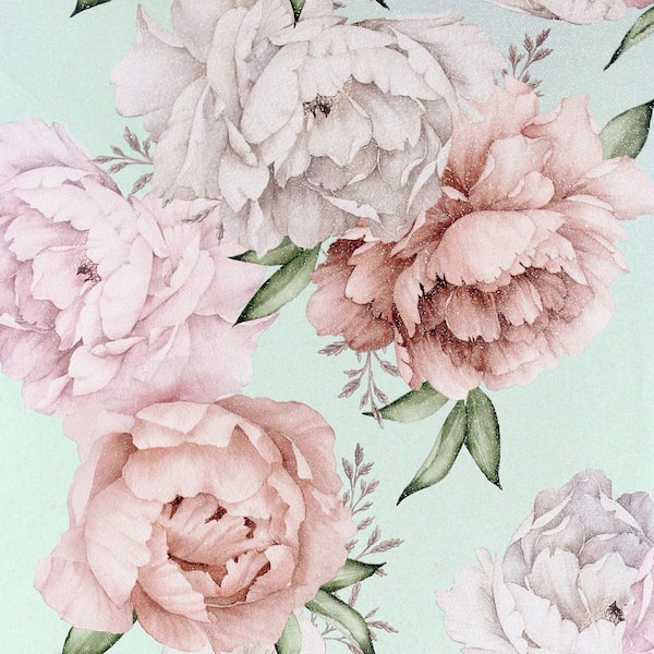Sophie Mint Floral Wallpaper