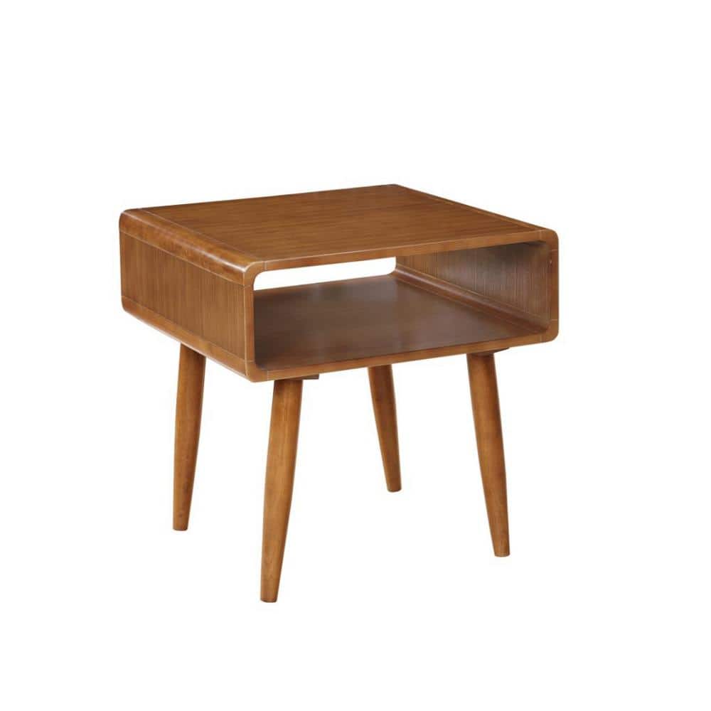 Zebra Alborg Rich Walnut End Table - thumbnail 4