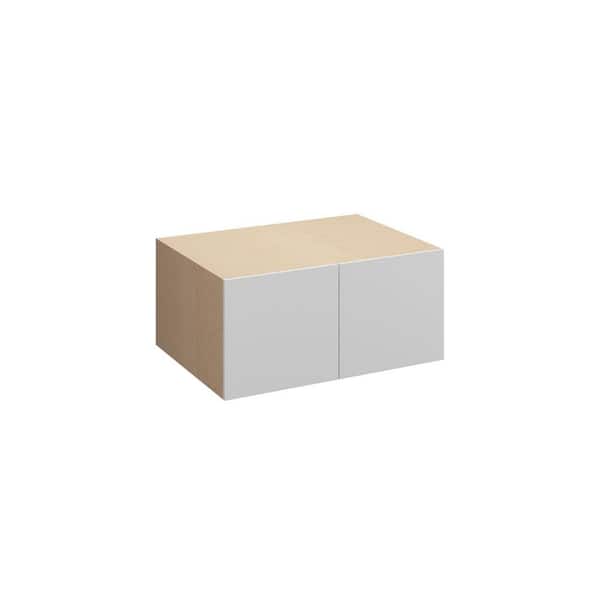 Ithaca Slab 36 in. W x 15 in. H x 24 in. D in Super White Plywood Assembled Wall Cabinet