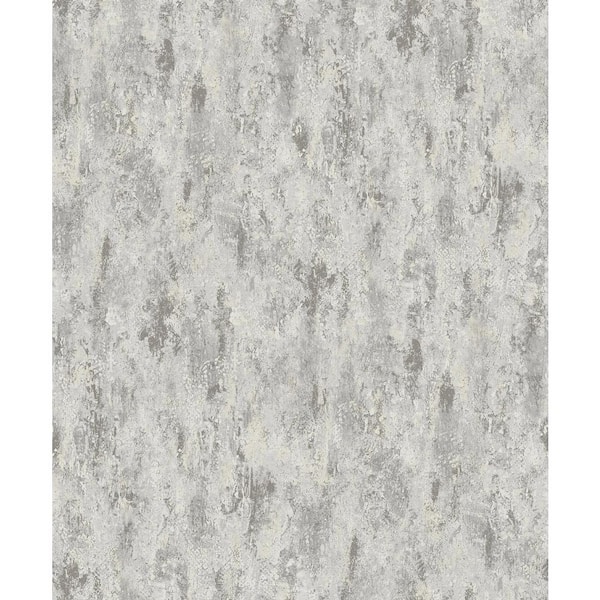 A-Street Prints Diorite Sterling Grey Splatter Wallpaper Sample