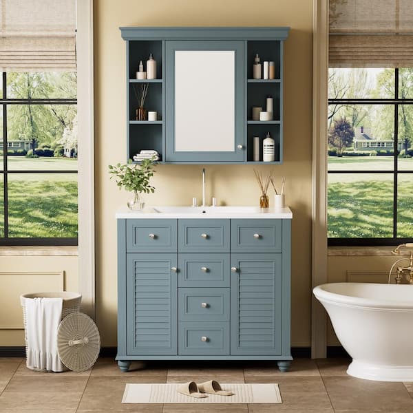 Staykiwi 36 in. W x 18 in. D x 33 in. H Single Sink