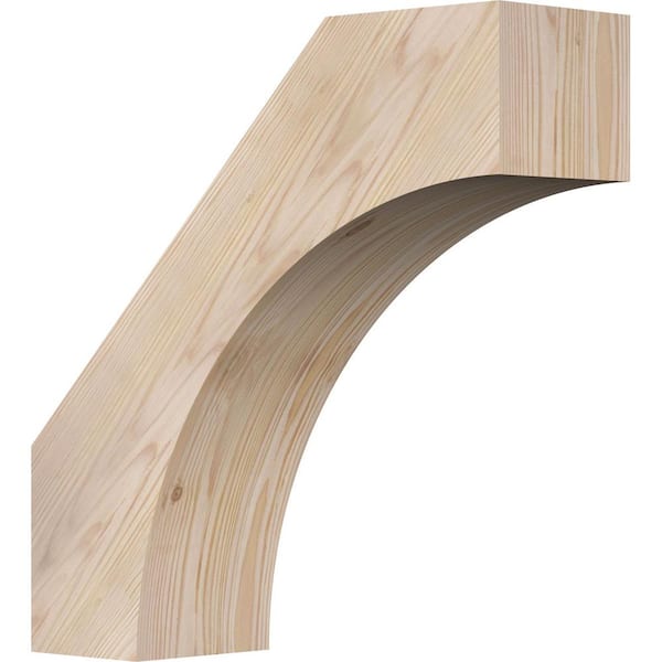 5 1/2"W x 18"D x 18"H Westlake Smooth Knee Brace, Douglas Fir