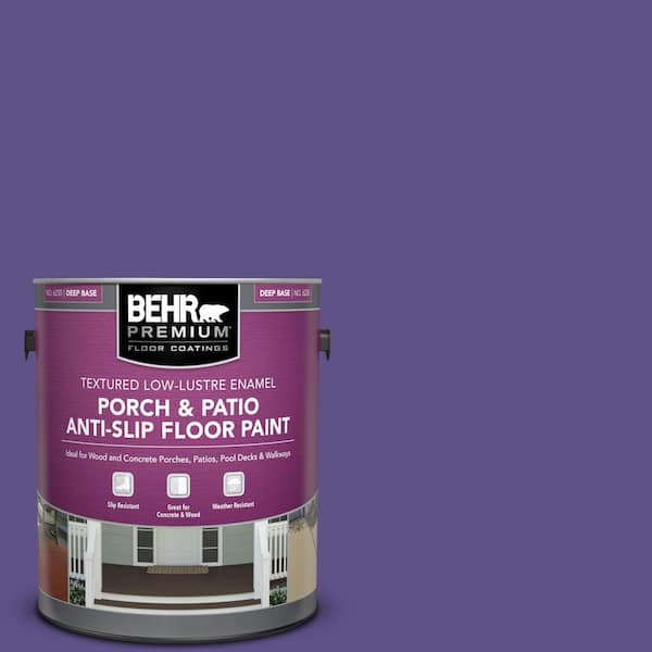 BEHR PREMIUM 1 gal. #P560-7 Kings Court Textured Low-Lustre Enamel Interior/Exterior Porch and Patio Anti-Slip Floor Paint