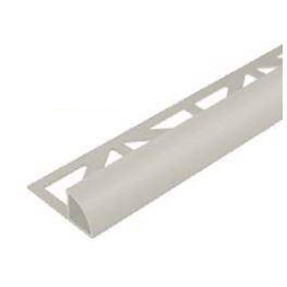 DURONDELL 0.3125 in. D x 98.5 in. W x 98.4 in. L Round Edge Aluminum Pwdr Ctd Gray White Molding and Transition Trim price history on PriceWatchPro