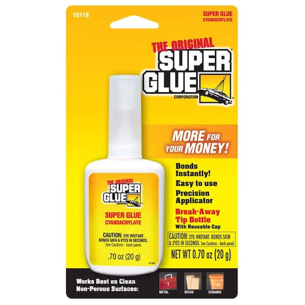 Super Glue 0.70 oz. Bottle with Breakaway Tip (12-Pack)