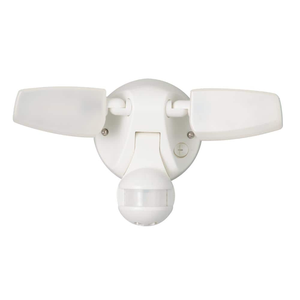 UPC 080083837250 product image for 180-Degree White Motion Activated Outdoor Integrated LED Twin Head Flood Light w | upcitemdb.com