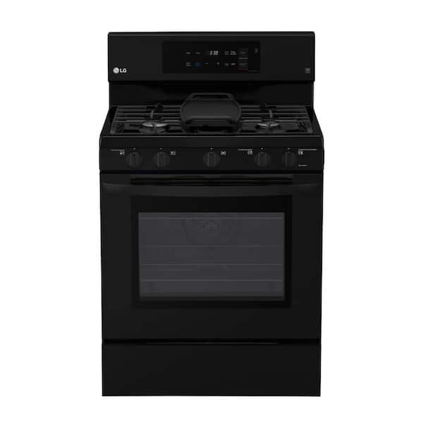 LG 5.4 cu. ft. Gas Range with Even Jet Fan Convection Oven in Black