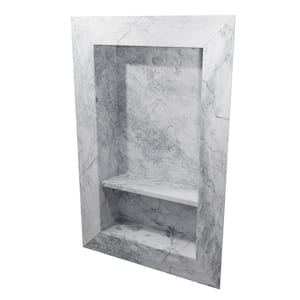 17 in. x 26 in. Recessed Shampoo Caddy in Everest